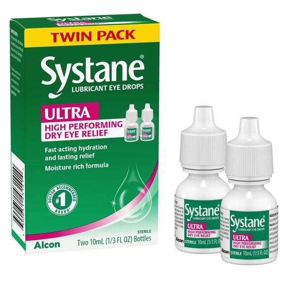 Systane ULTRA Lubricant Eye Drops 2-10mL Bottles EXP 10/2027 - Picture 2 of 6